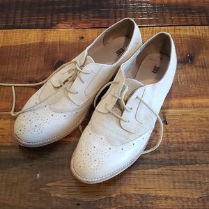 Caterpillar Wingtip Oxford Cream & Gold